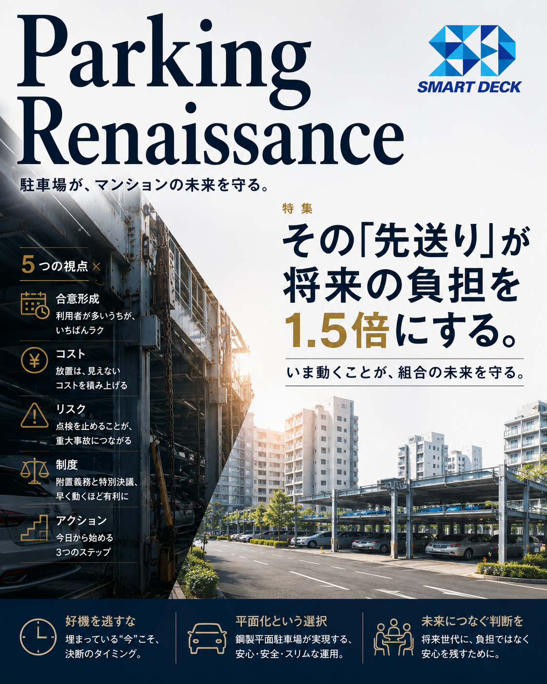 鋼製平面駐車場