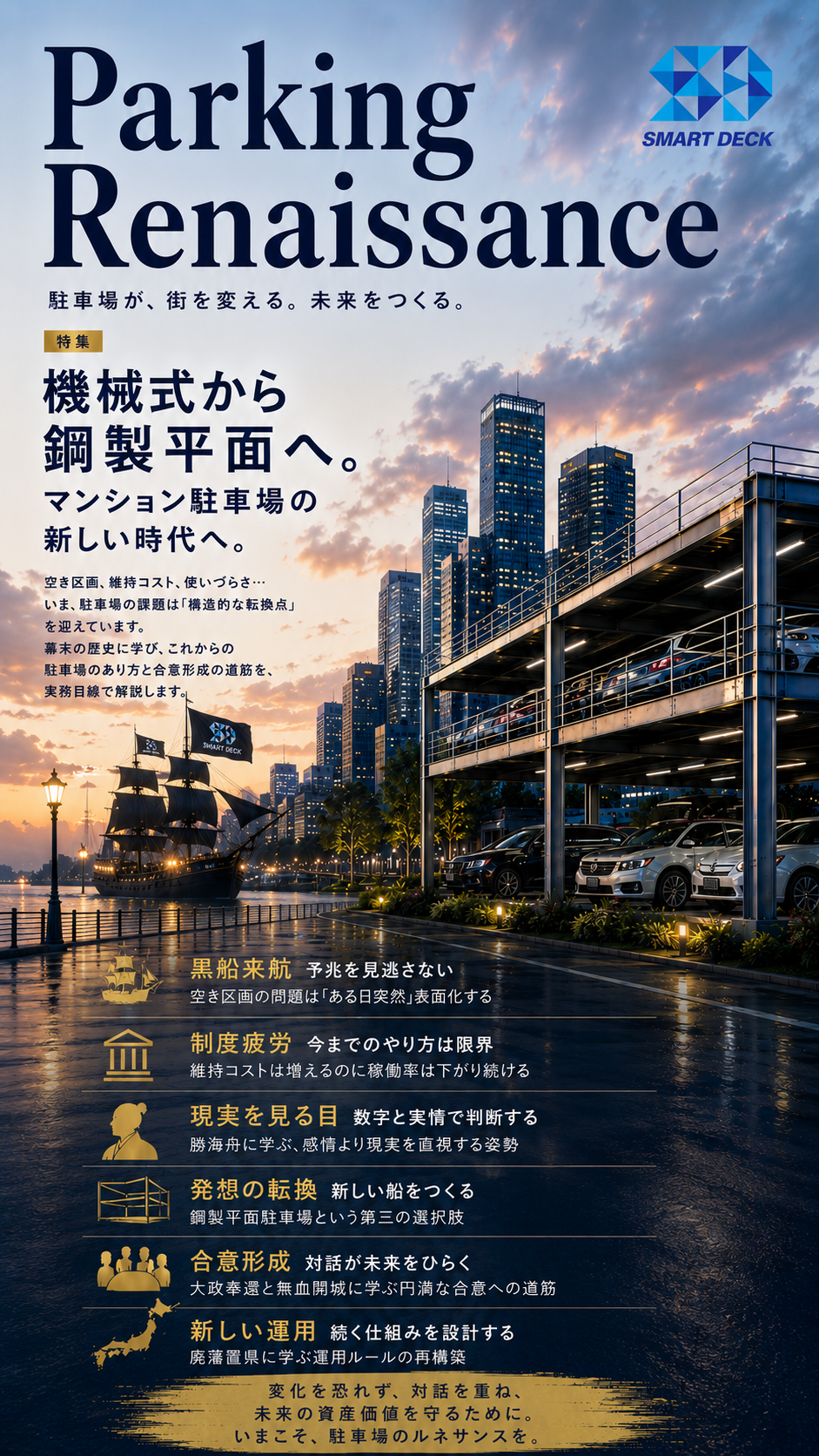 鋼製平面駐車場
