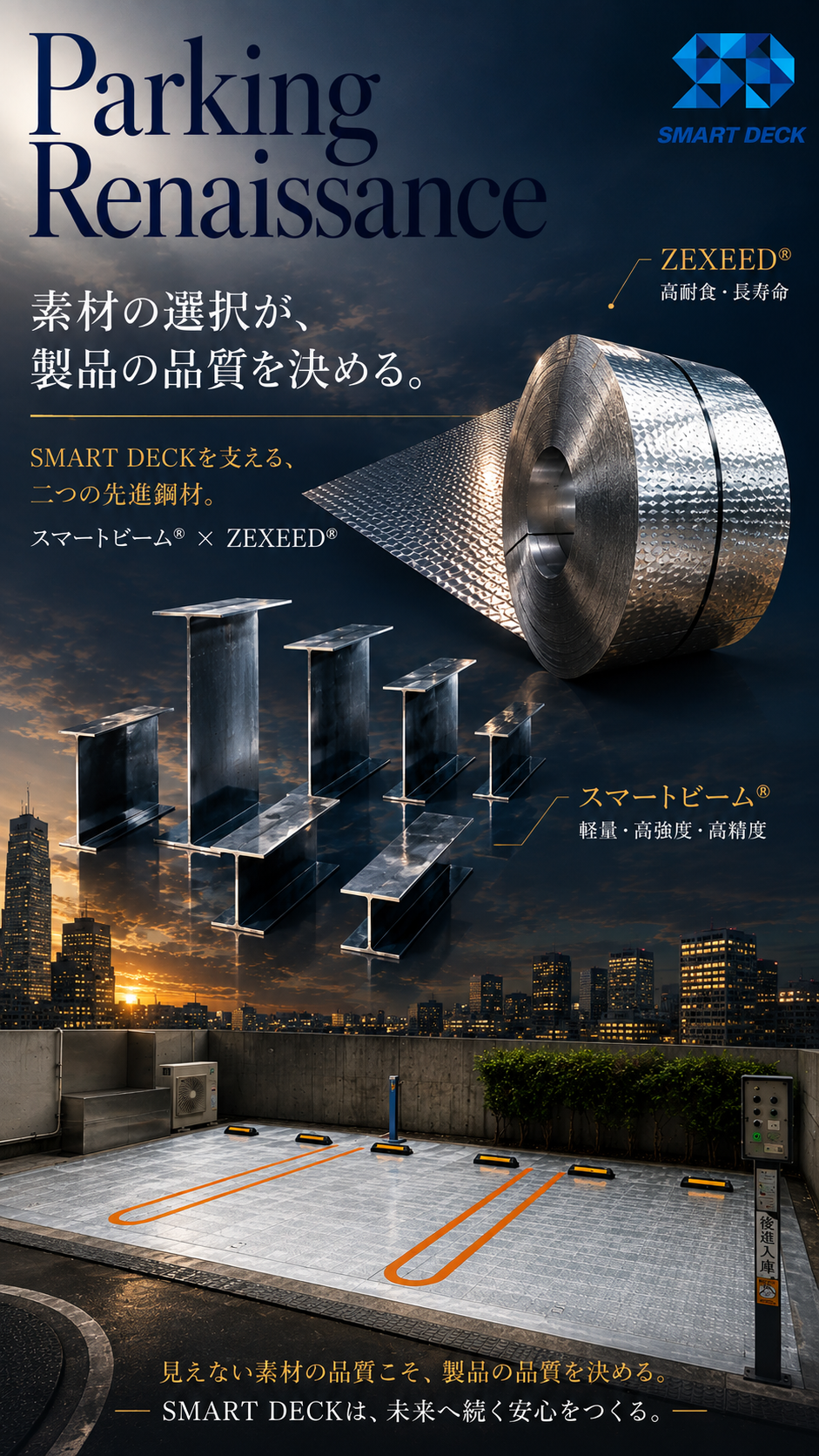 鋼製平面駐車場