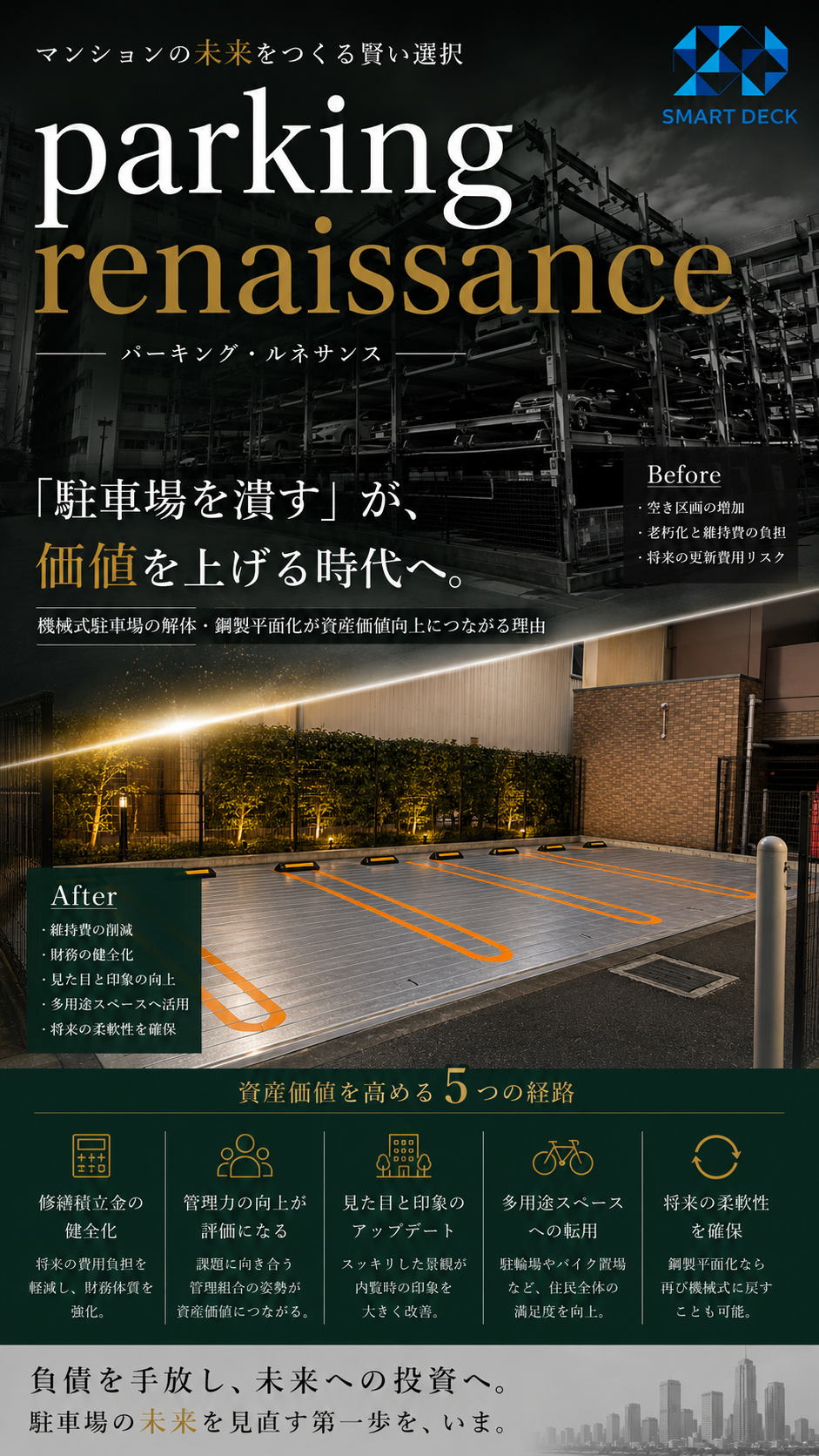 鋼製平面駐車場