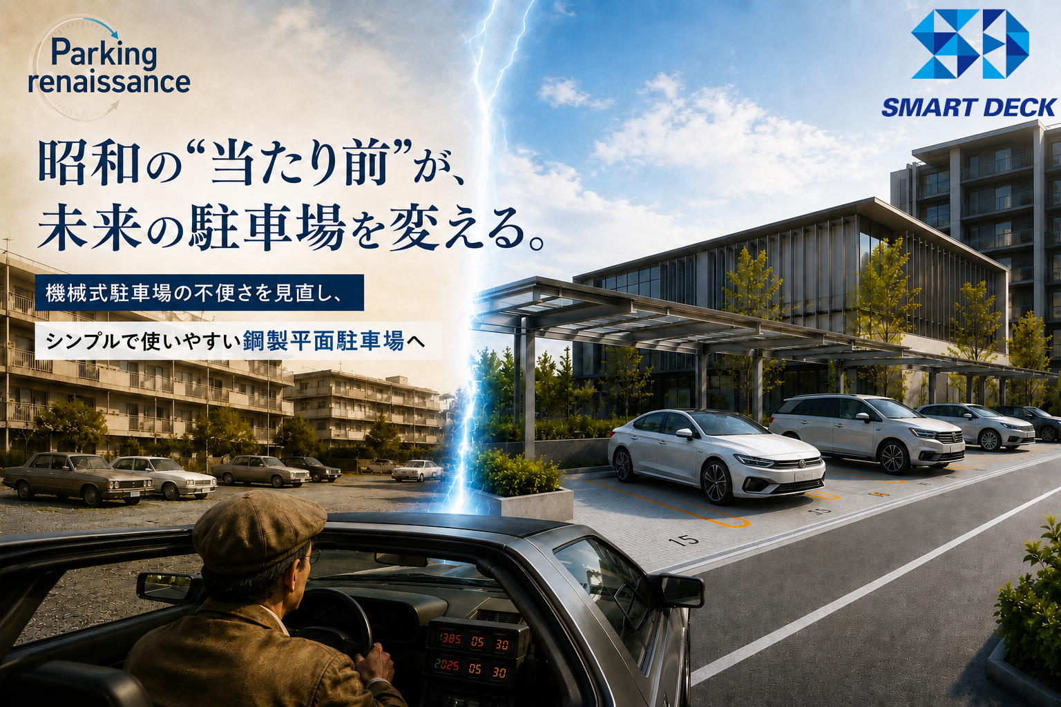 鋼製平面駐車場