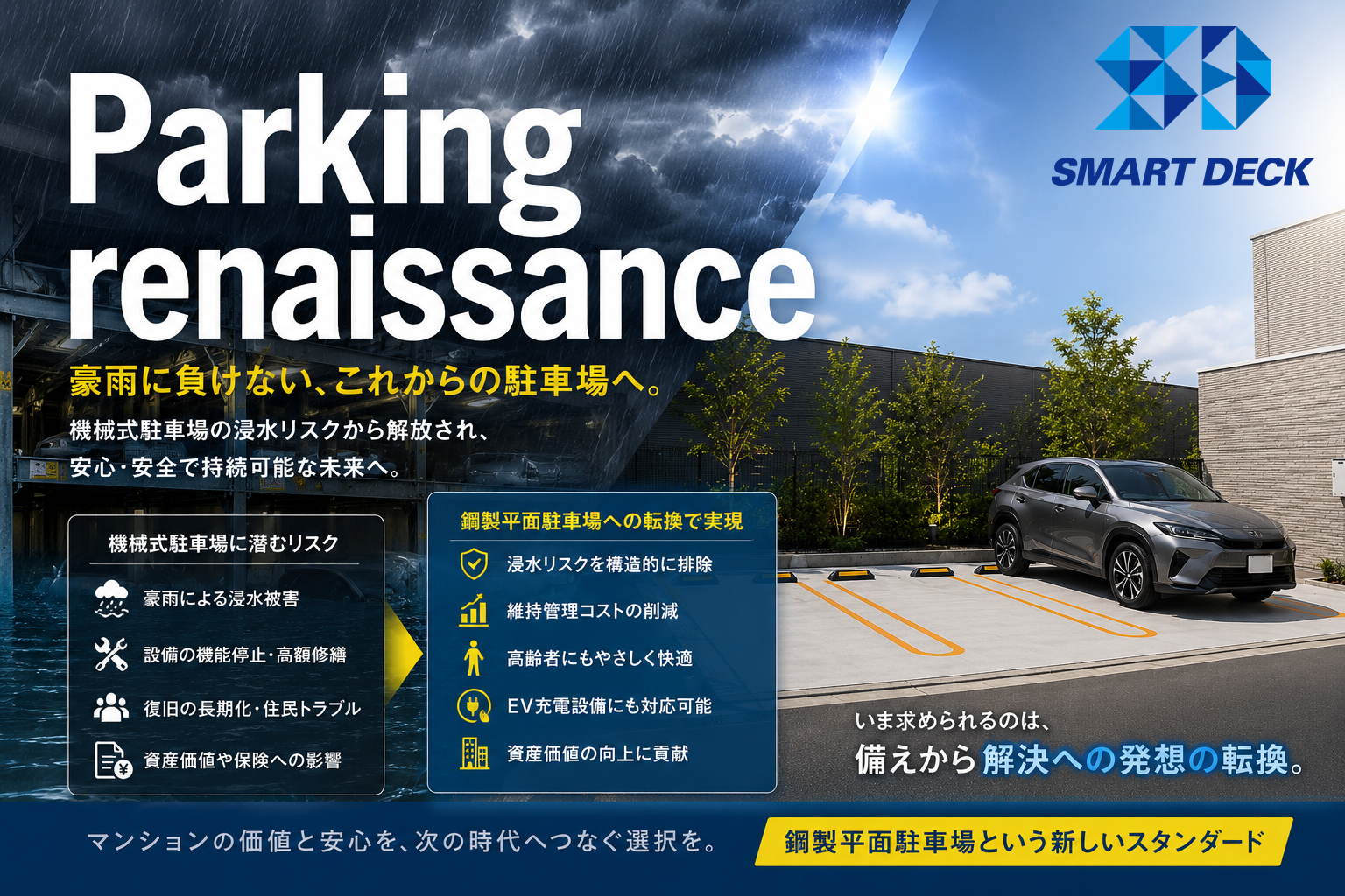 鋼製平面駐車場
